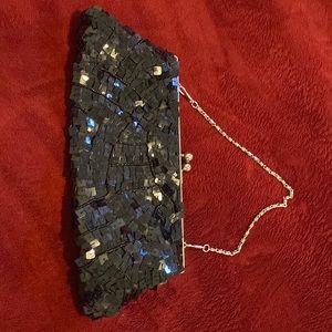 Black Bedazzle Handbag